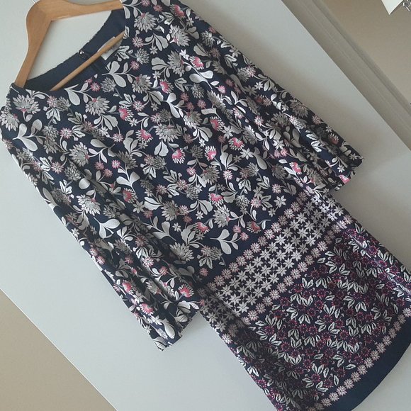 ELIZA J - Floral Shift Dress - Size 4 - Picture 3 of 6